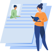 書類準備・申請のイメージイラスト